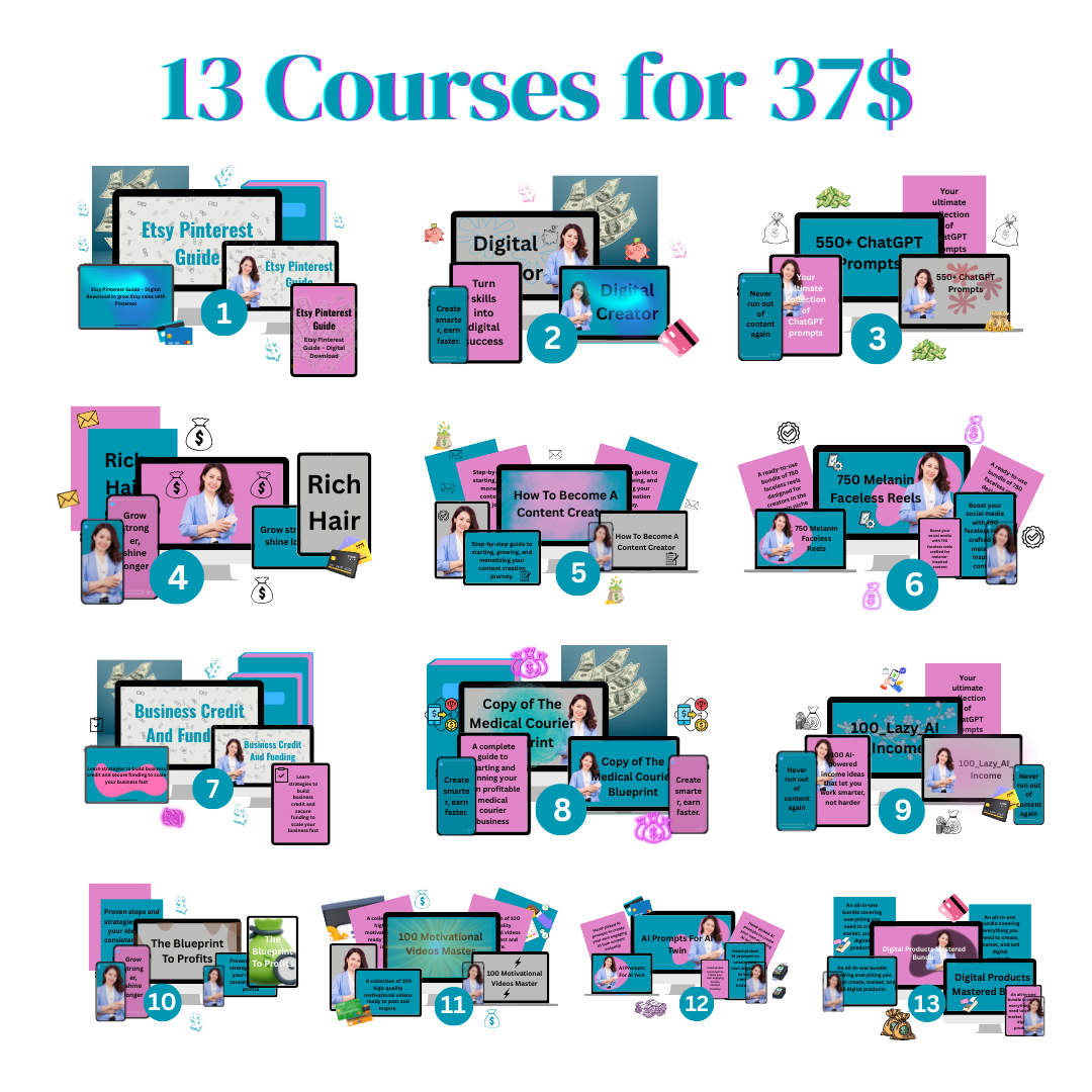 Money Bag Digital Bundle